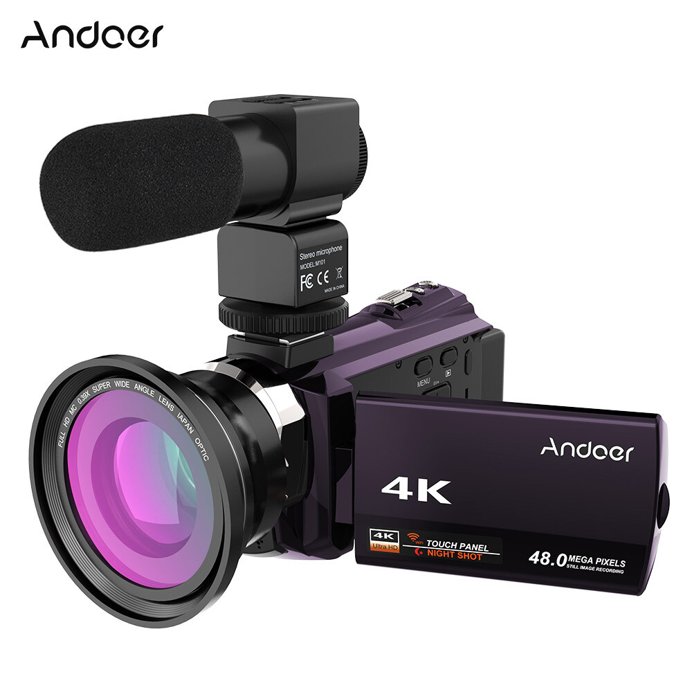 Andoer 4K 1080P 48MP WiFi Digital Video Camera – Image 6