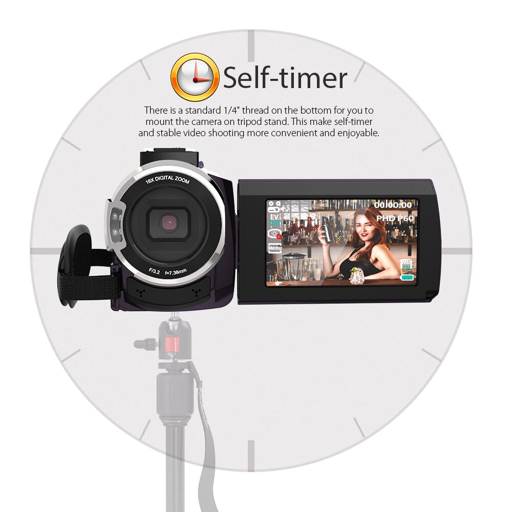 Andoer 4K 1080P 48MP WiFi Digital Video Camera – Image 4